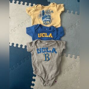 Trio of UCLA Onesies - Size 6-9 Months